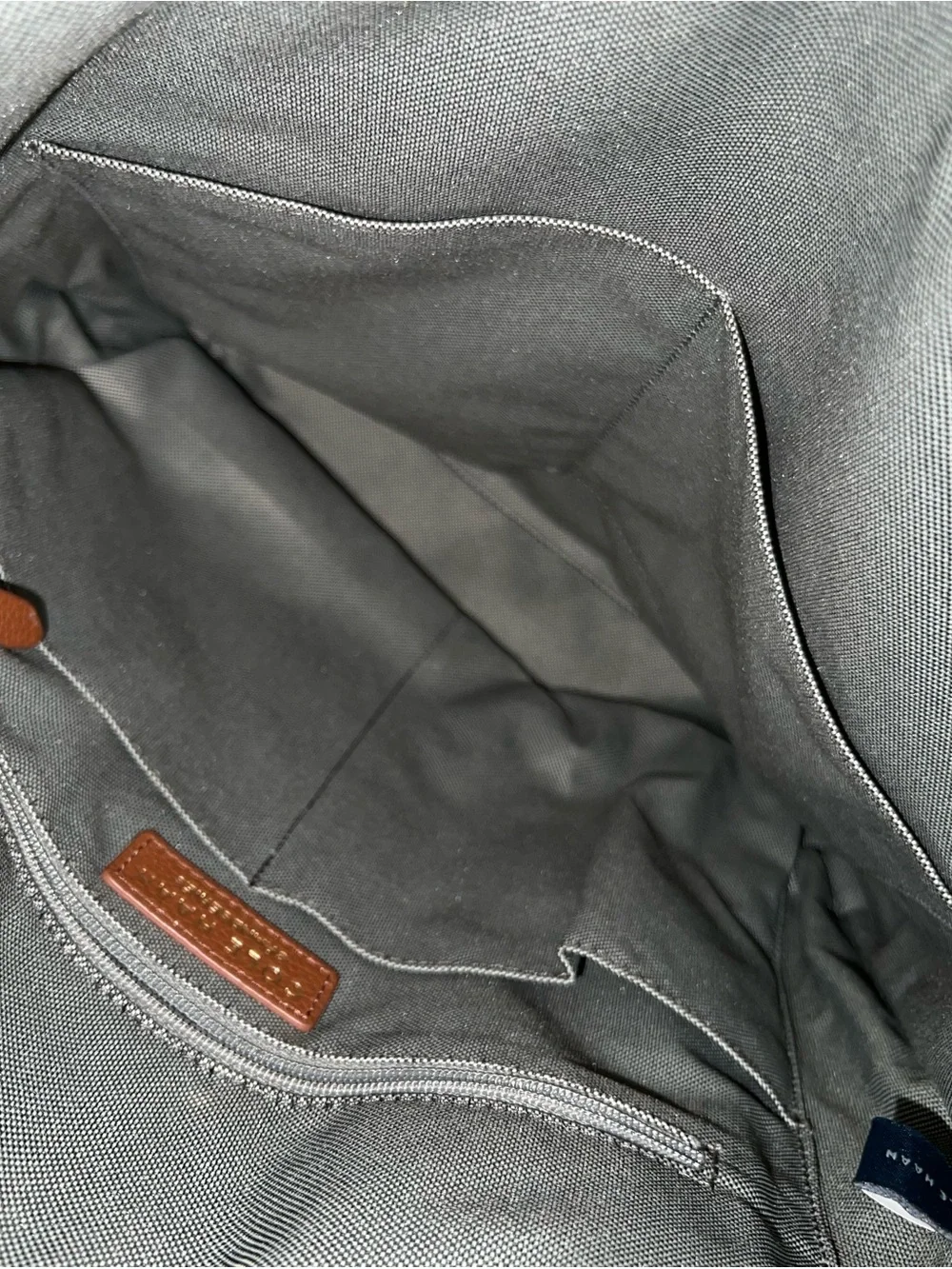 Cole Haan Brown Pebbled Leather Convertible Backpack Tote